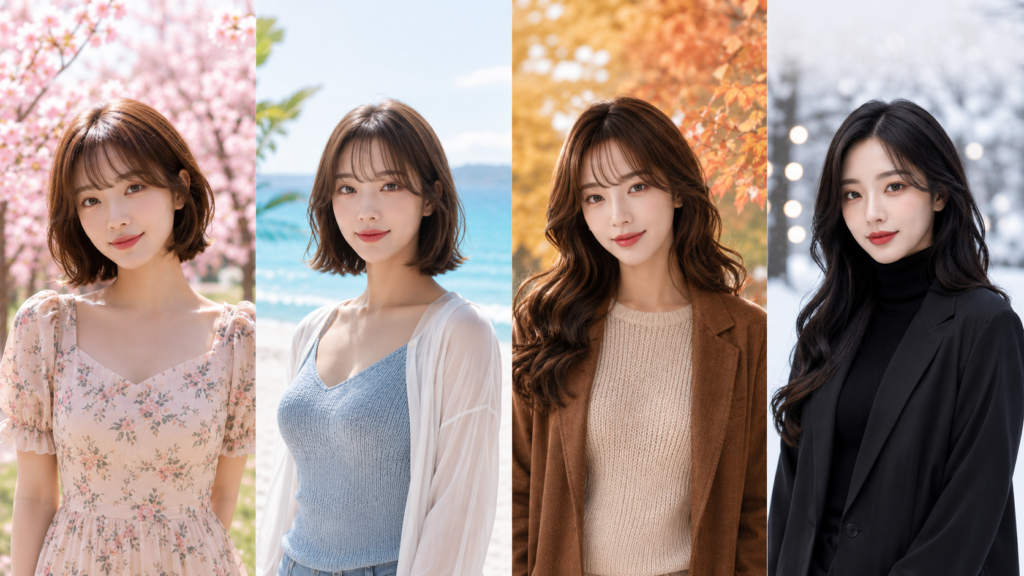 No.032 계절별 가발 스타일링과 컬러 매칭 seasonal wig style color coordination 32.jpg