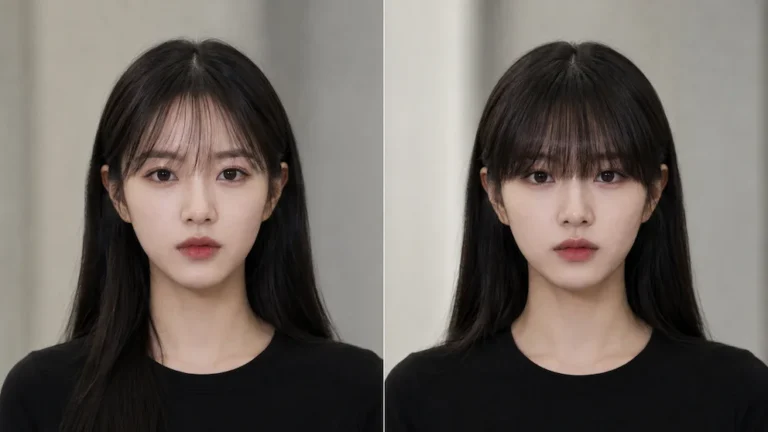 앞머리가 가발 스타일과 이미지에 미치는 영향을 이해하고, 얼굴형에 맞게 자연스럽게 연출하는 방법