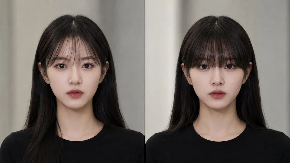 가발 wig bangs impact on style and face shape