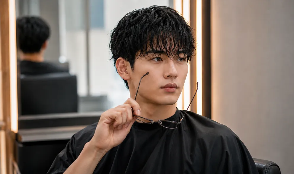No.055 안경 쓰는 사람 가발 커트, 실제로 어떻게 진행할까? 구레나룻과 안경다리 위치 기준 안경 가발 구레나룻 커트 실전 순서