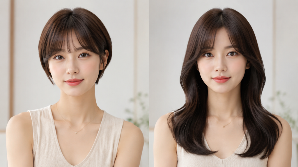 헤어스타일 변화