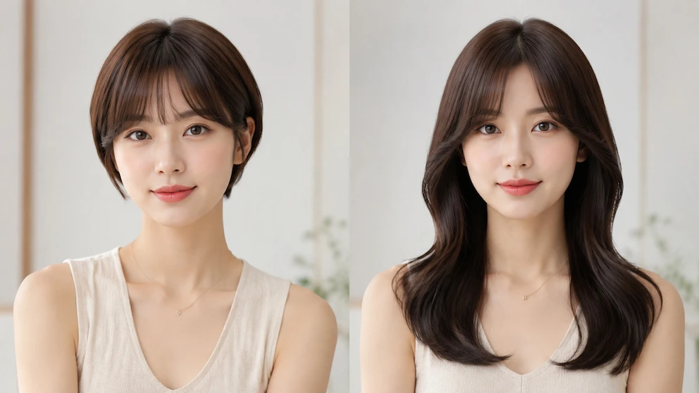 헤어스타일 변화